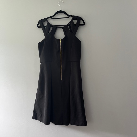 Betsey Johnson Little Black Dress Sleeveless Cutout Size 12 - Picture 2 of 8